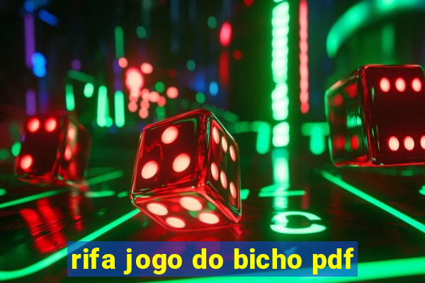 rifa jogo do bicho pdf